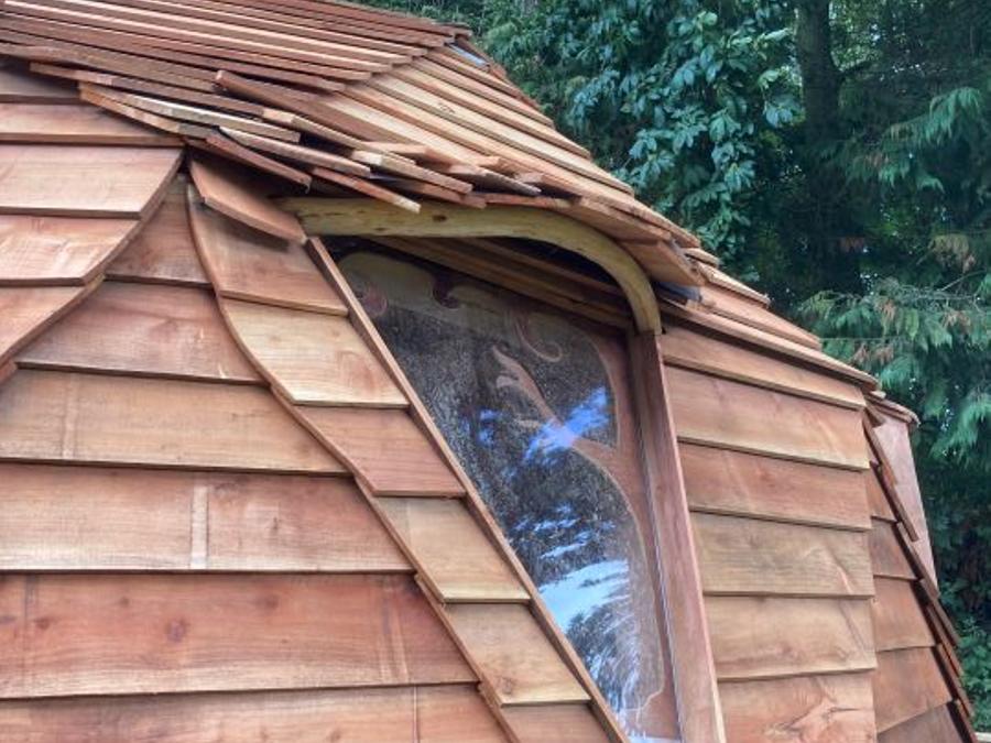 Hébergement 4 personnes - L'ALCHIMISTE géodésique confortable en bois 38m2 - 4 personnes 6