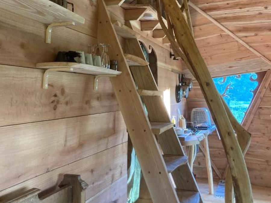 Hébergement 4 personnes - L'ALCHIMISTE géodésique confortable en bois 38m2 - 4 personnes 3