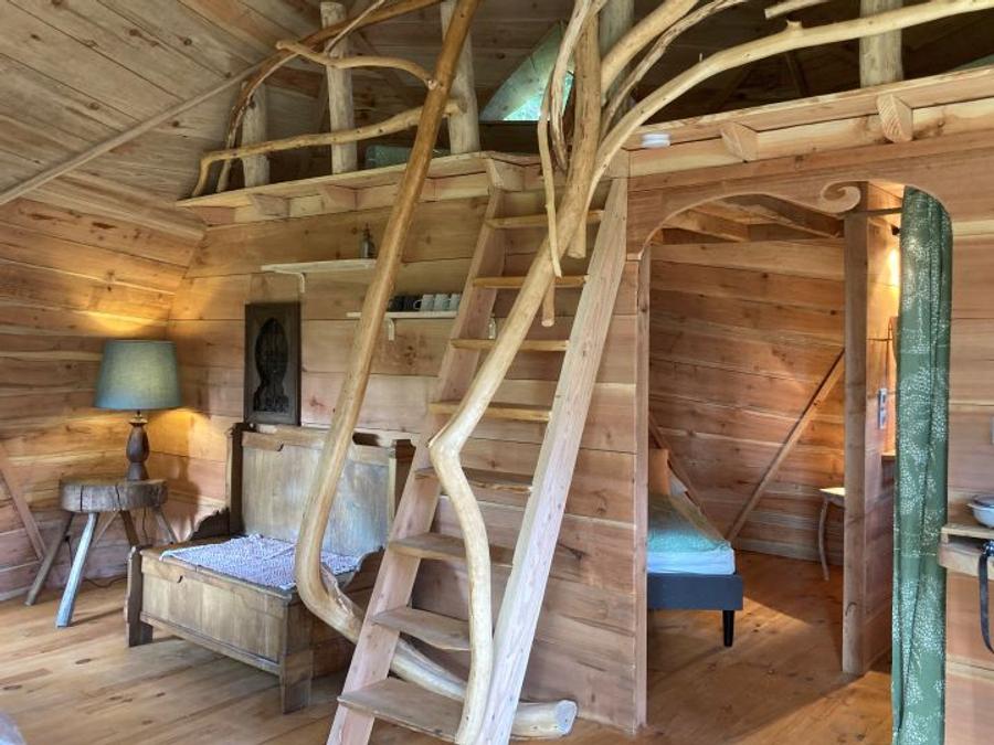 Hébergement 4 personnes - L'ALCHIMISTE géodésique confortable en bois 38m2 - 4 personnes 0