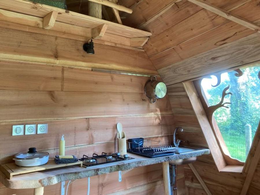 Hébergement 4 personnes - L'ALCHIMISTE géodésique confortable en bois 38m2 - 4 personnes 2