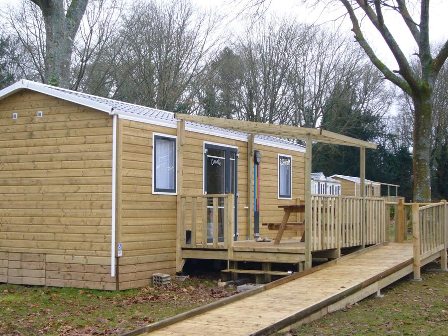 Mobilhome 4 personnes - CAVALIN Mobil-home Confort 35m² - 2 chambres ( personnes à mobilité réduite) sur parcelle >100m2 2