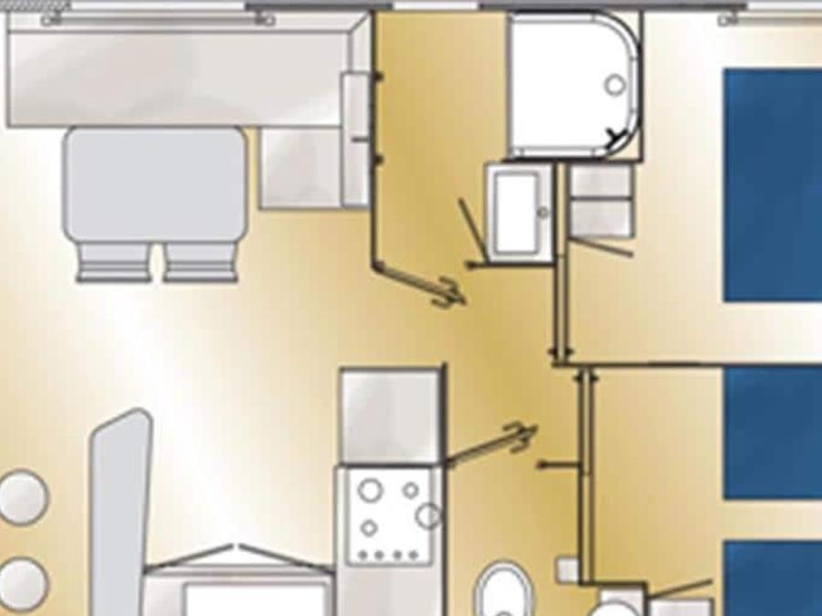 Mobilhome 4 personnes - 4 pers 23m² 7