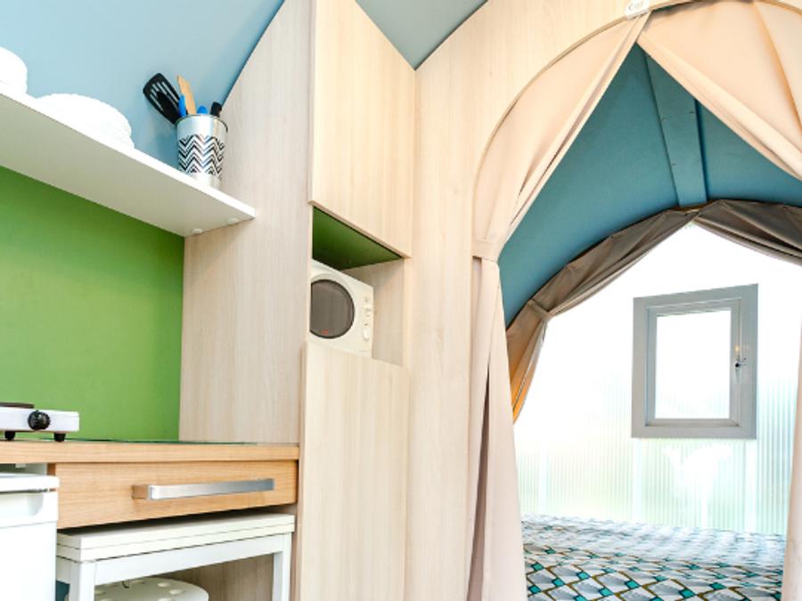 Bungalow toilé 4 personnes - Coco Sweet 17 m2 - 2 chambres avec terrasse couverte / sans sanitaire 3