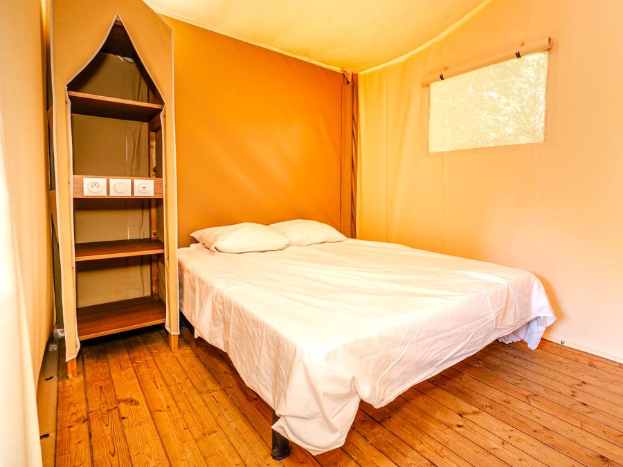 Tente en toile et en bois 5 personnes - Wood Lodge - 2 chambres - sans sanitaires 5 pers. 9