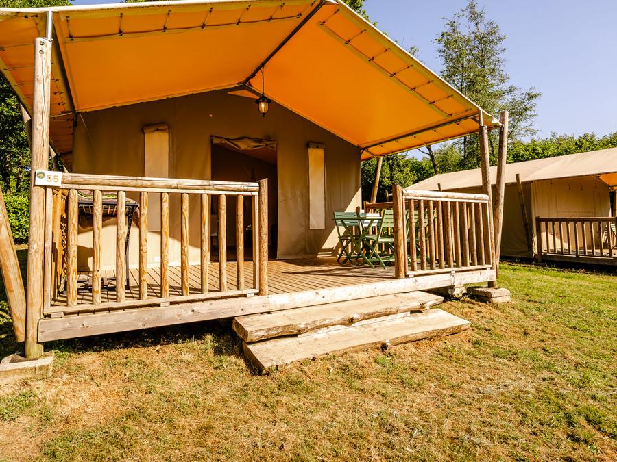 Tente en toile et en bois 5 personnes - Wood Lodge - 2 chambres - sans sanitaires 5 pers. 7