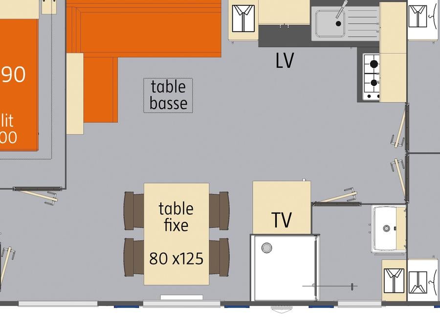 Mobilhome 6 personnes - CONFORT 31 m² 6