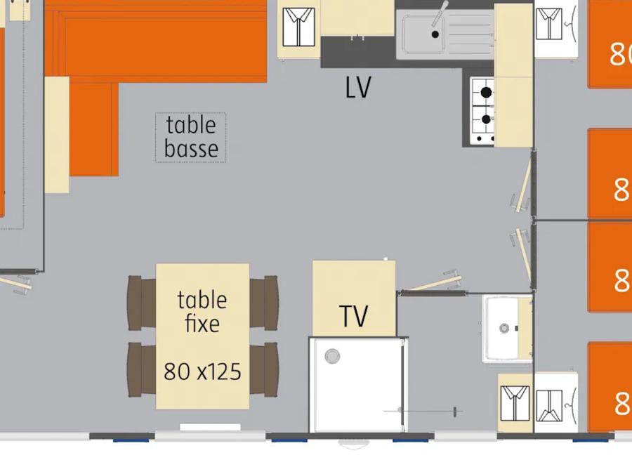 Mobilhome 6 personnes - CONFORT 31 m² 3