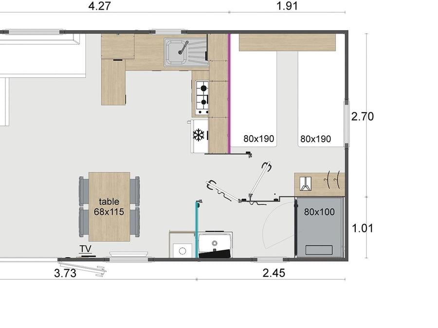 Mobilhome 4 personnes - PREMIUM 30 m² 4