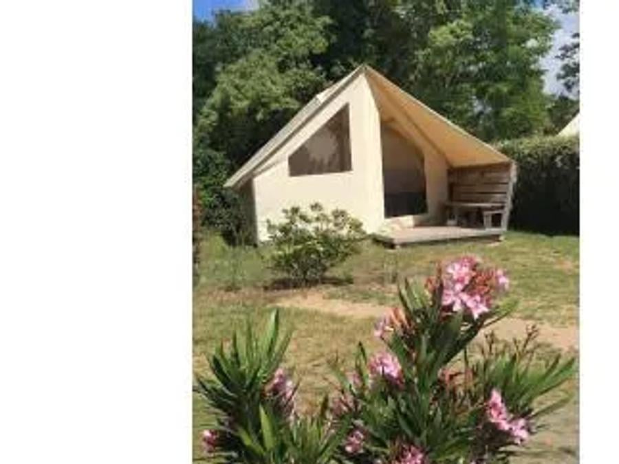 Tente en toile et en bois 4 personnes - LODGE TENTE - sans sanitaire 0
