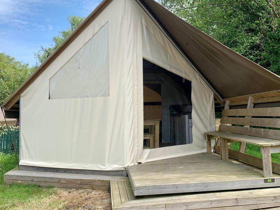 Tente en toile et en bois 4 personnes - LODGE TENTE - sans sanitaire 3