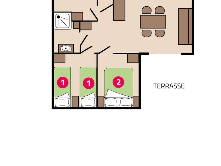 Chalet 5 personnes - Vanille 5 personnes 3