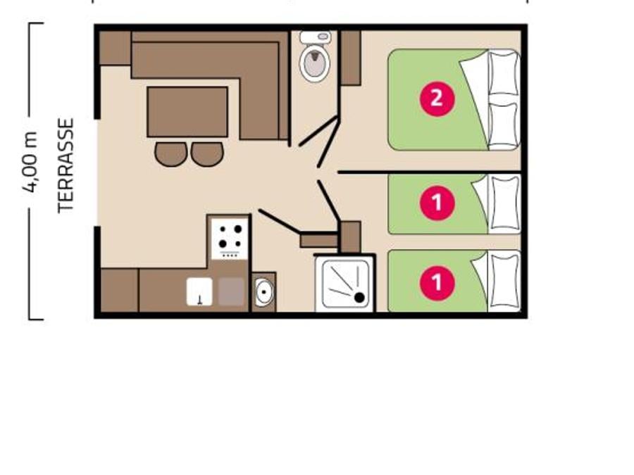 Mobilhome 4 personnes - Palma Clim 3