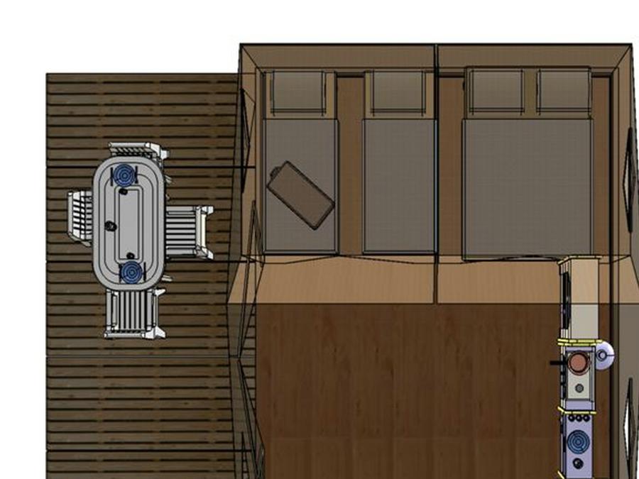 Tente 4 personnes - Tente Insolite Nature Eco Lodge 2ch.- Sans sanitaires 2