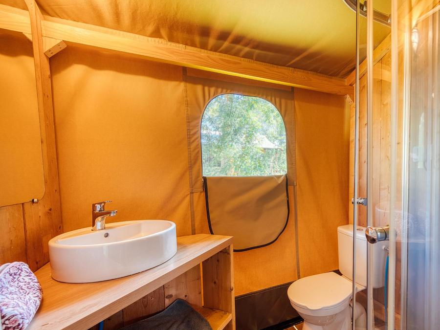 Tente 5 personnes - Tente Insolite Premium Safari 2 ch. - Avec sanitaires 21