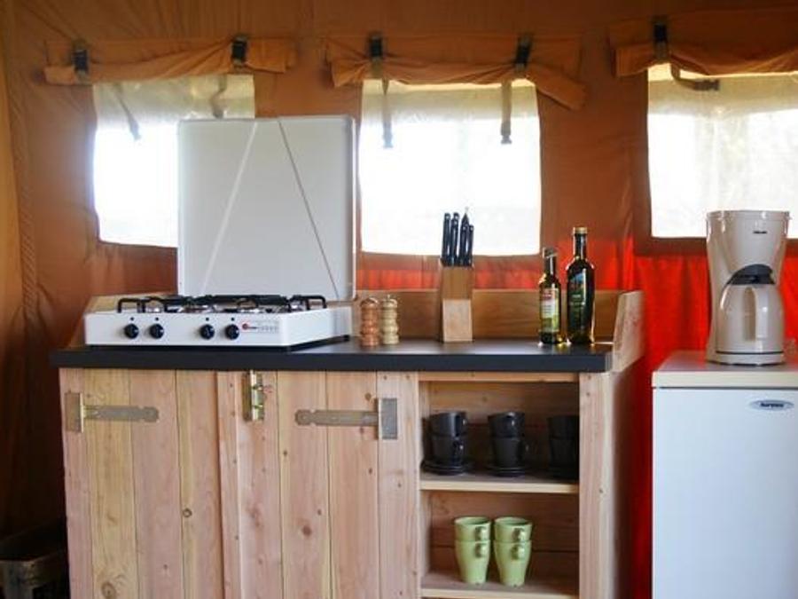 Tente 5 personnes - Tente Insolite Nature Confort Lodge 2 ch - Sans sanitaires 5