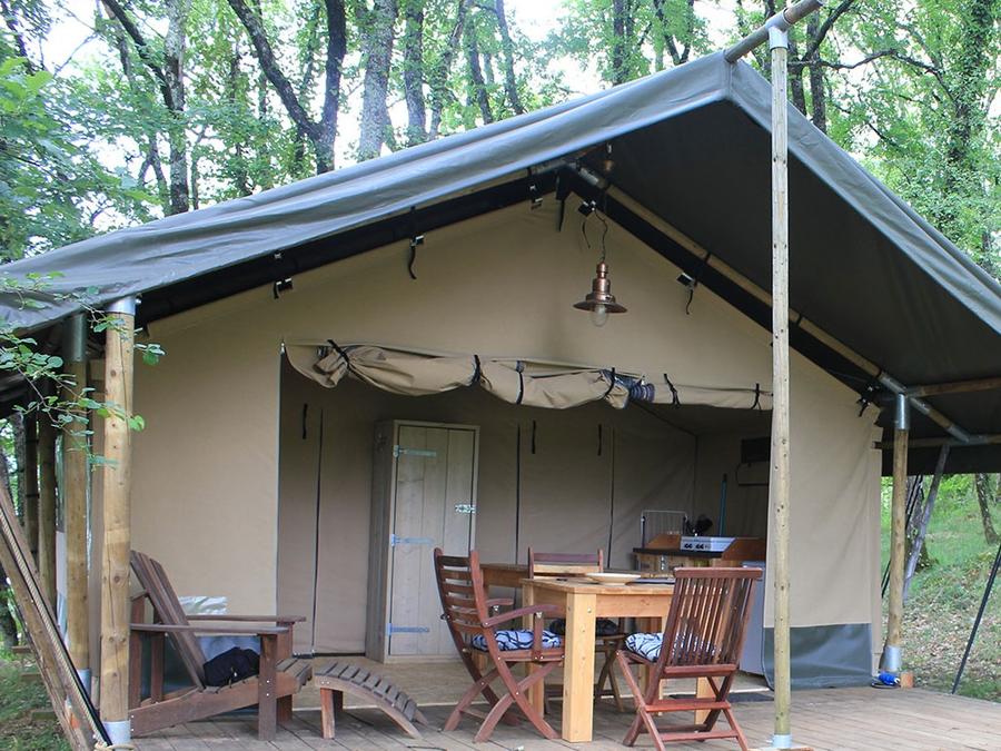 Tente 5 personnes - Tente Insolite Nature Confort Lodge 2 ch - Sans sanitaires 7