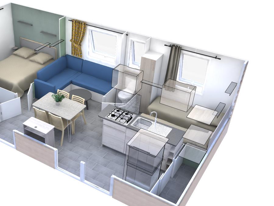 Mobilhome 4 personnes - Homeflower Premium 5