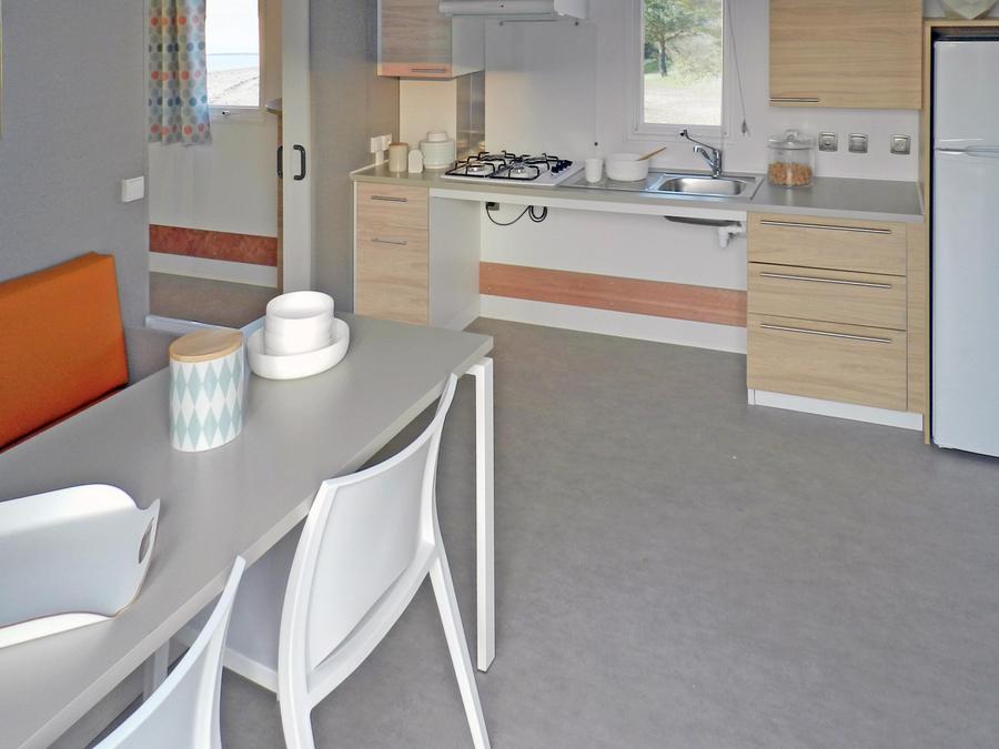 Mobilhome 4 personnes - PMR Confort 34 m² (2 chambres) + terrasse couverte 1