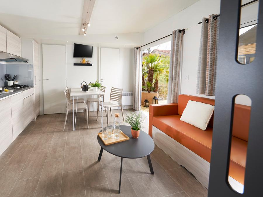 Mobilhome 6 personnes - Homeflower Premium 35m² (3 chambres) + terrasse couverte 2