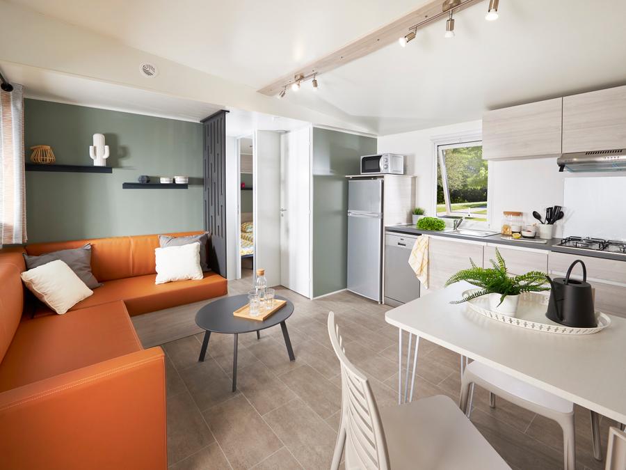 Mobilhome 6 personnes - Homeflower Premium 35m² (3 chambres) + terrasse couverte 1