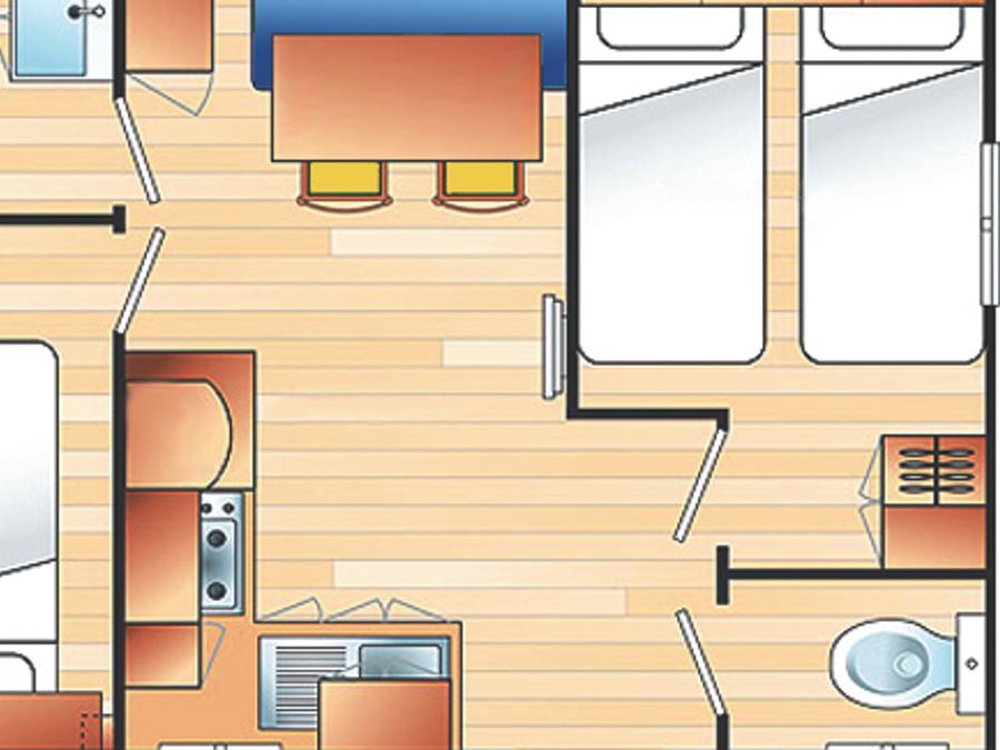 Mobilhome 4 personnes - PLUS 2 chambres 5