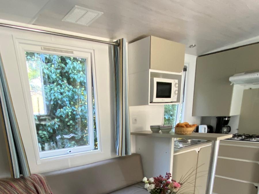 Mobilhome 6 personnes - Homeflower Premium 3 chambres 30.5m² + Terrasse semi-couverte + TV + LV 5