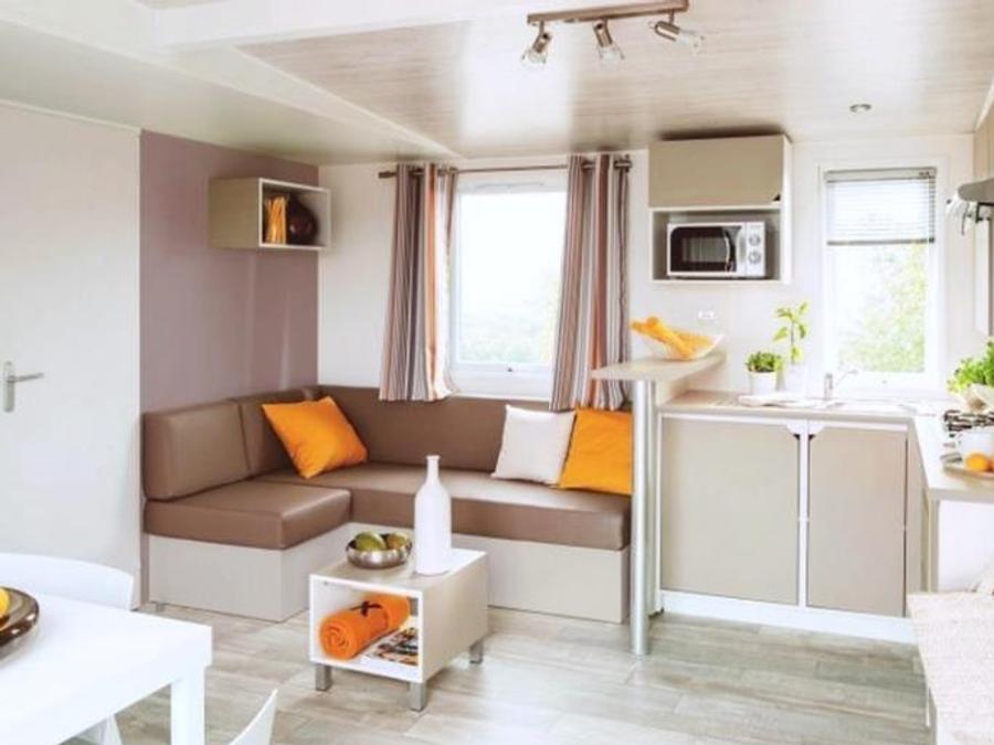 Mobilhome 6 personnes - Homeflower Premium 3 chambres 30.5m² + Terrasse semi-couverte + TV + LV 8