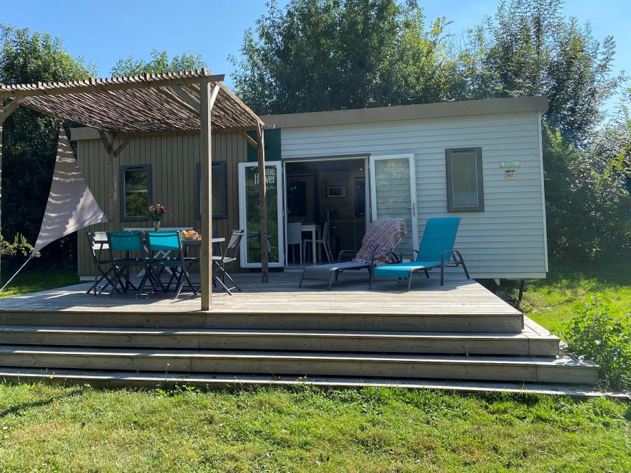 Mobilhome 6 personnes - Homeflower Premium 3 chambres 30.5m² + Terrasse semi-couverte + TV + LV 0