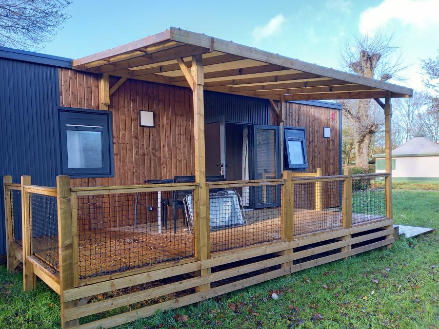 Mobilhome 4 personnes - Mobil home Premium 2 chambres 32m² + Terrasse semi-couverte + 2 salles de bain 6
