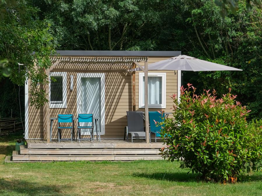 Mobilhome 2 personnes - Mobil home Standard 1 chambre 18m² + Terrasse non couverte + TV 0