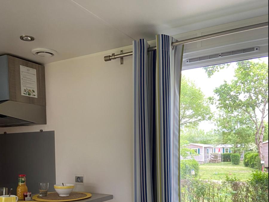 Mobilhome 2 personnes - Mobil home Standard 1 chambre 18m² + Terrasse non couverte + TV 4