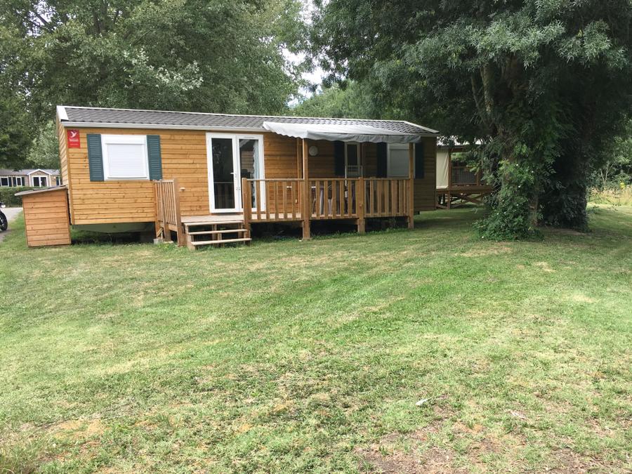 Mobilhome 8 personnes - Mobil home Premium 4 chambres 40m² + Terrasse semi-couverte + TV + LV 0