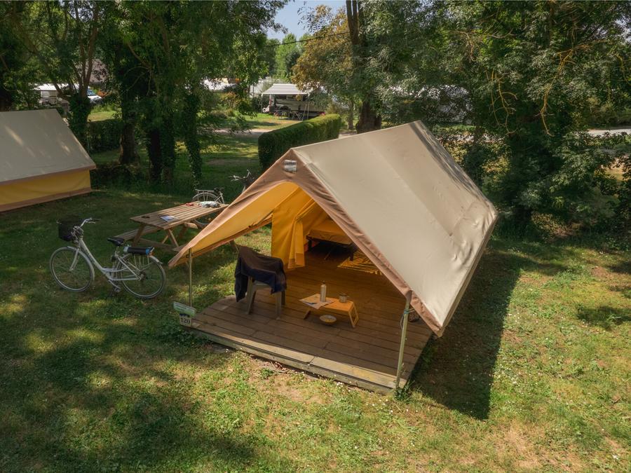 Tente en toile et en bois 2 personnes - Tente Treck Standard 1 chambre (sans sanitaires ni cuisine / sans véhicule) 1