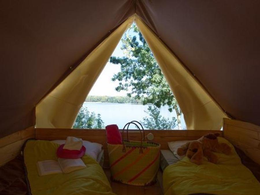 Tente en toile et en bois 2 personnes - Tente Bivouac Standard 1 chambre (sans sanitaires / sans cuisine / sans parking) 1