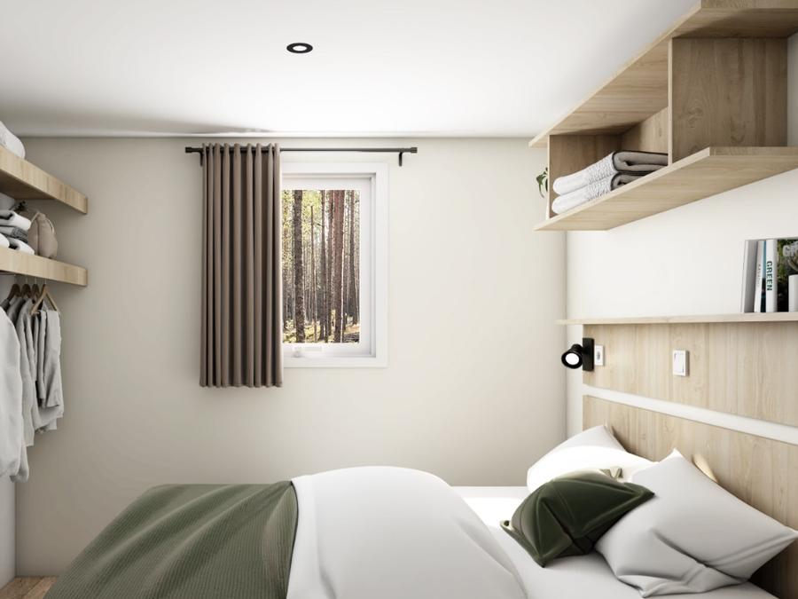 Mobilhome 4 personnes - NEW // Homeflower Premium 2 chambres 29m² + Terrasse semi-couverte + LV + TV 6