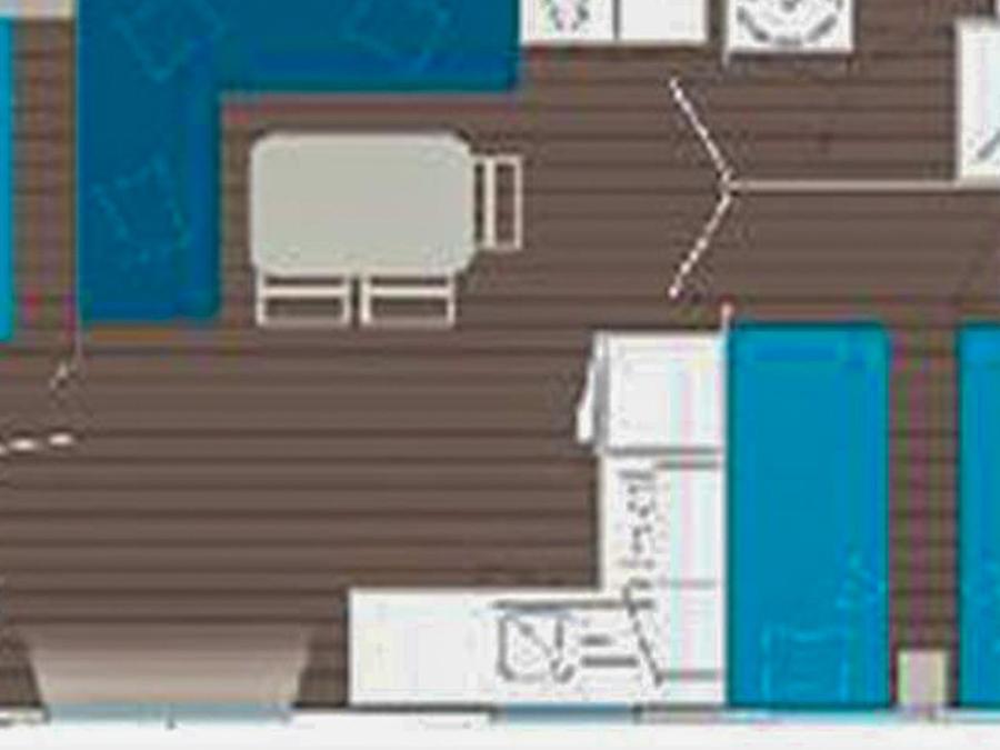 Mobilhome 4 personnes - Océane - 2 chambres 2