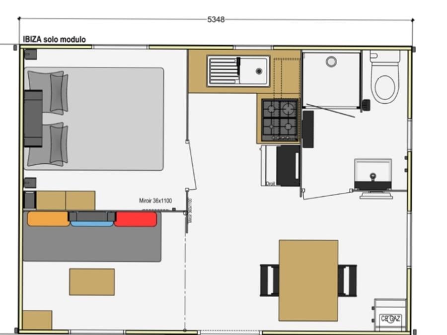 Mobilhome 2 personnes - Mobil-home Solo - 22m² - 1 chambre 6