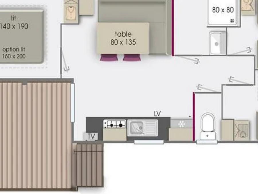 Mobilhome 6 personnes - Rapidhome Alizé 83 (samedi) 2