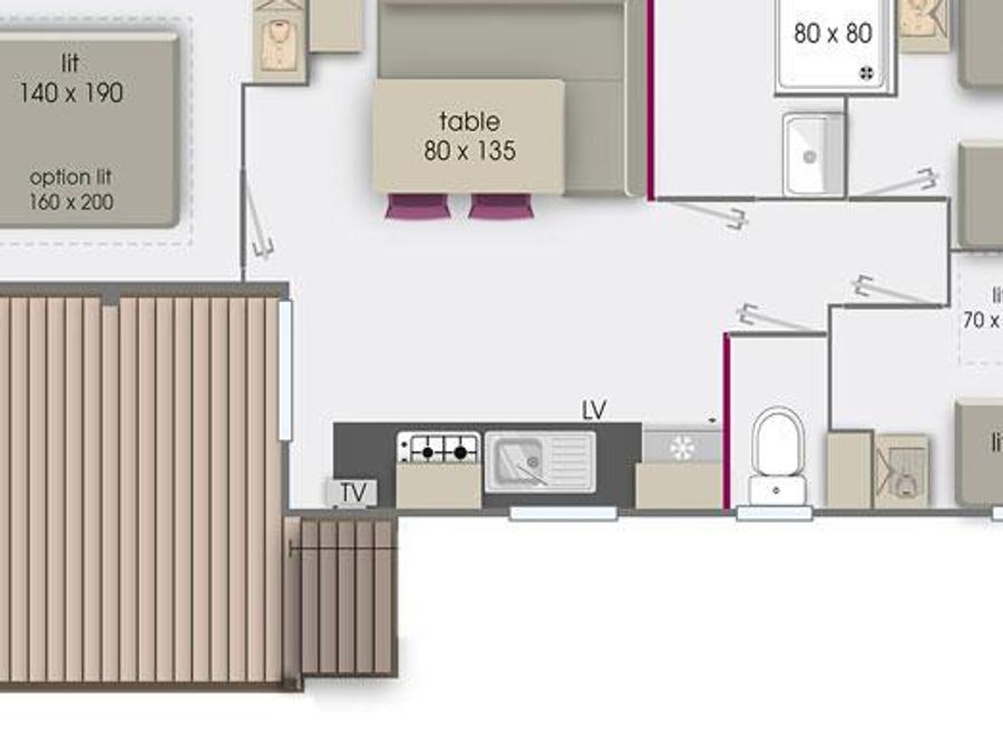 Mobilhome 6 personnes - Rapidhome Alizé 83 (samedi) 4