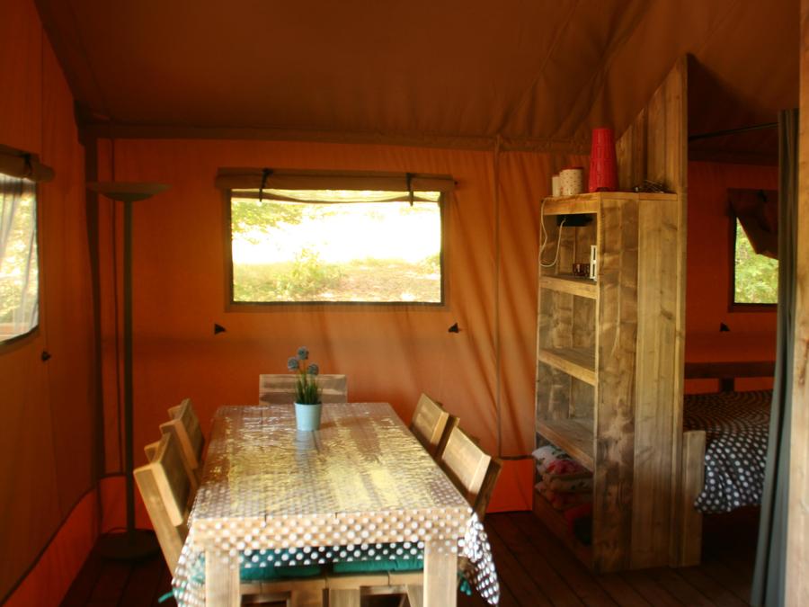 Tente en toile et en bois 5 personnes - SAFARI WOODY (sans sanitaires) 2