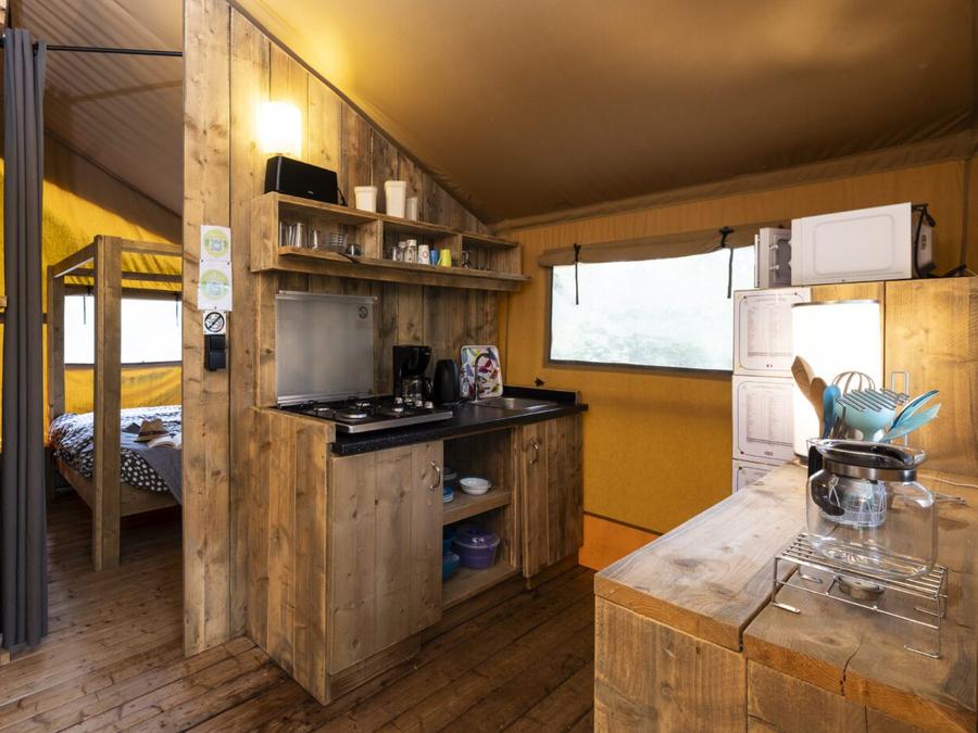 Tente en toile et en bois 5 personnes - SAFARI WOODY (sans sanitaires) 9