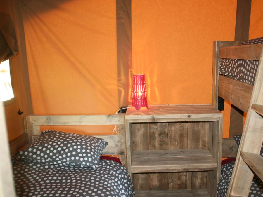 Tente en toile et en bois 5 personnes - SAFARI WOODY (sans sanitaires) 4