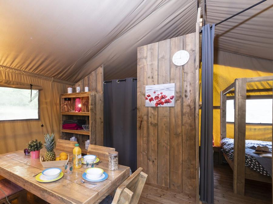 Tente en toile et en bois 5 personnes - SAFARI WOODY (sans sanitaires) 10
