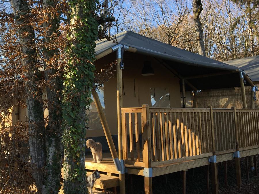 Tente en toile et en bois 6 personnes - SAFARI COTTAGE INSOLITE PREMIUM 6