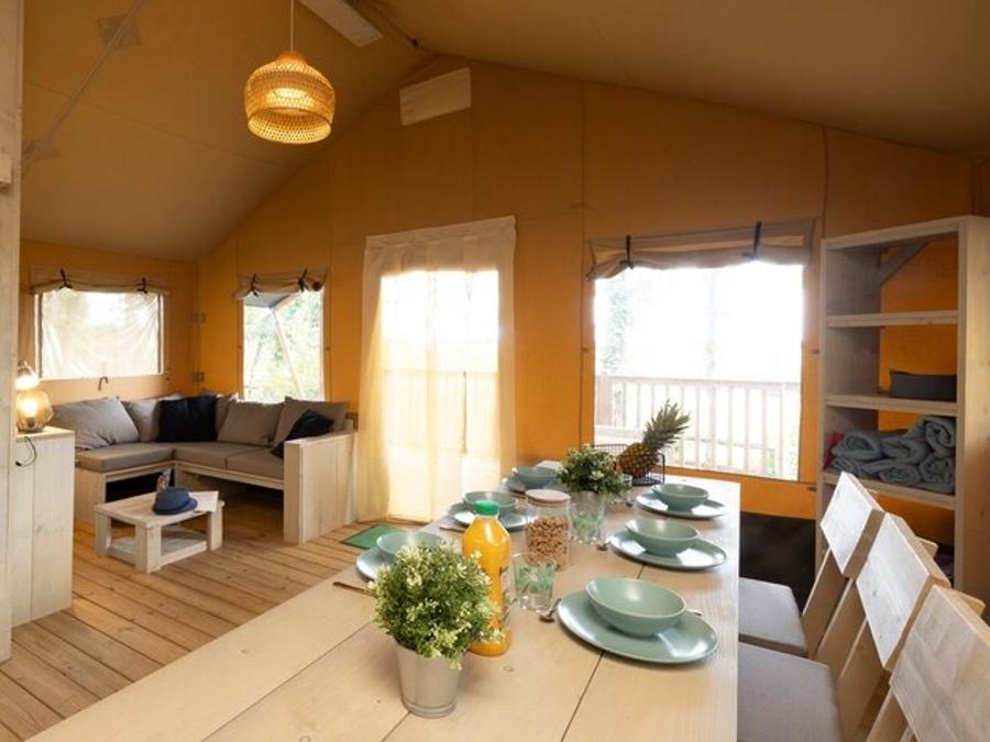 Tente en toile et en bois 6 personnes - SAFARI COTTAGE INSOLITE PREMIUM 10
