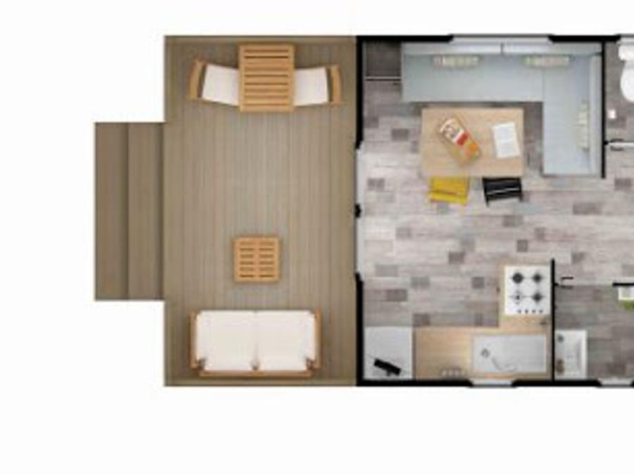 Mobilhome 4 personnes - 2 chambres - Terrasse intégrée 6