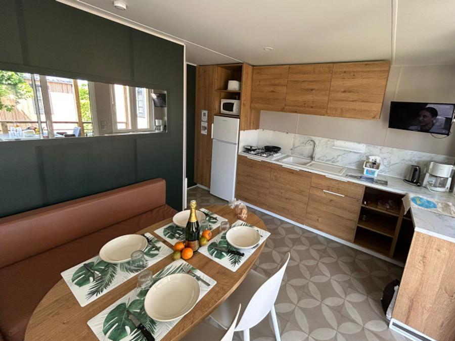 Mobilhome 4 personnes - Cottage Evasion 4 pers 2 ch Living + TV 5