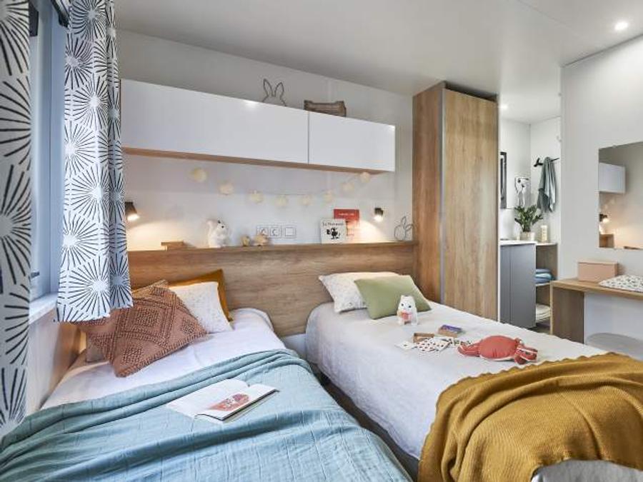 Mobilhome 4 personnes - M - PREMIUM 2 CHAMBRES - CLIM + TV + SUITE PARENTALE 3