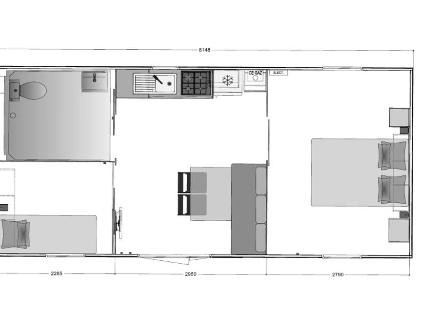 Mobilhome 4 personnes - Pmr 6