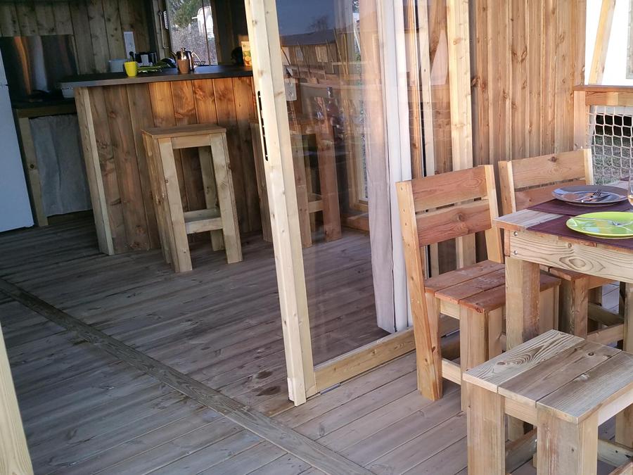 Mobilhome 4 personnes - LODGE SUR PILOTIS CONFORT + 8